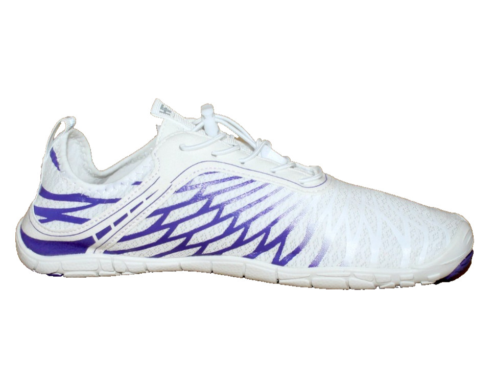 HIKE FOOTWEAR Lorax Pro Barefoot Shoes Men 8-8.5 Women 10-10.5 White Purple