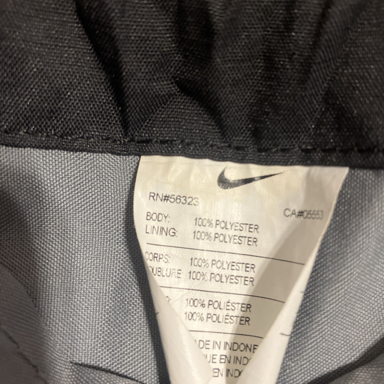 Nike Brasilia Training Black Gymsack Bag Inside Pocket Side Zipper | BA5338