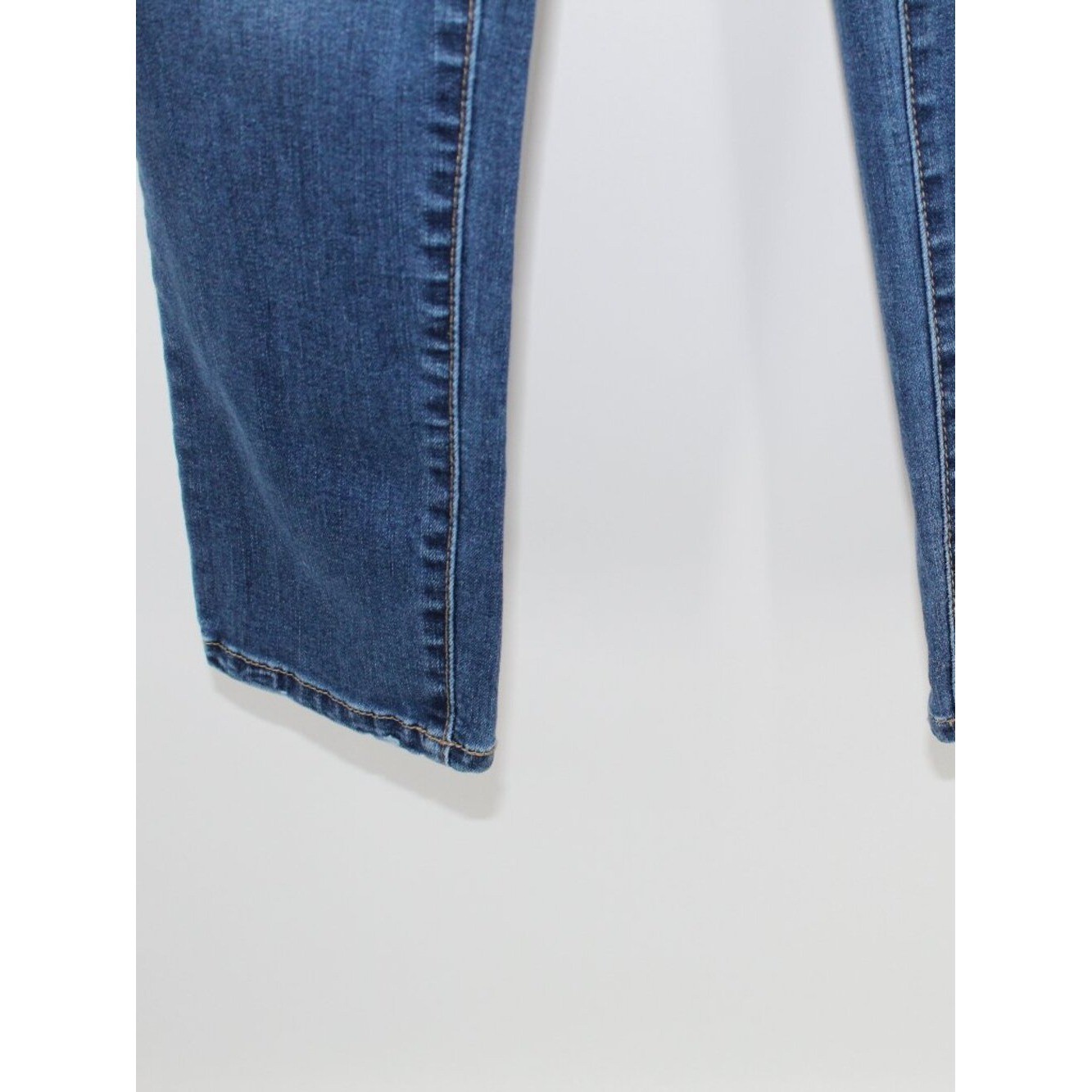 Maternity Denim Skinny Jeans Distressed Full Panel Sz XL Stretchy Comfortable