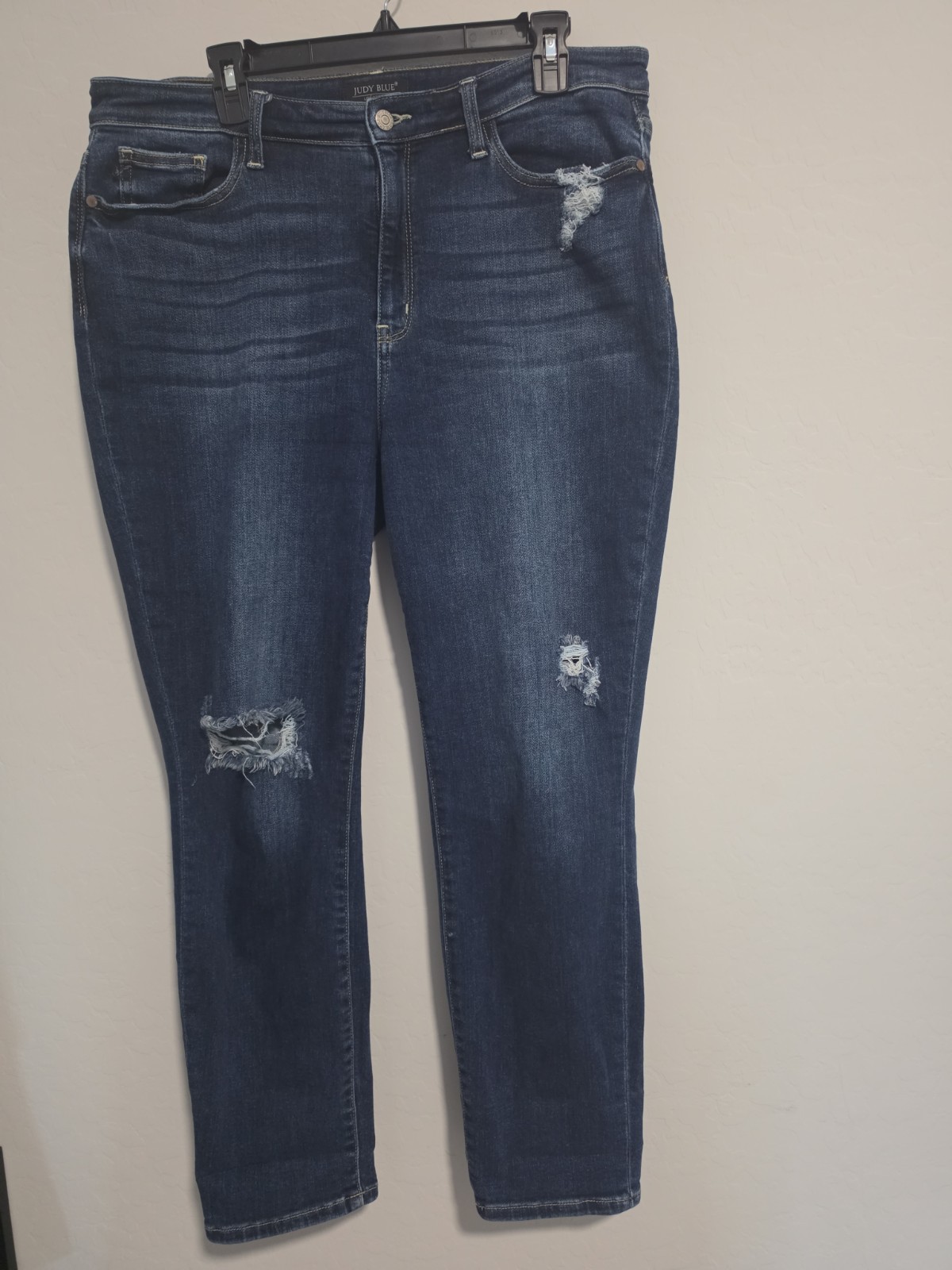 Judy Blue Boyfriend Fit Jeans Womens 15/32 Blue Medium Wash High Rise Stretch