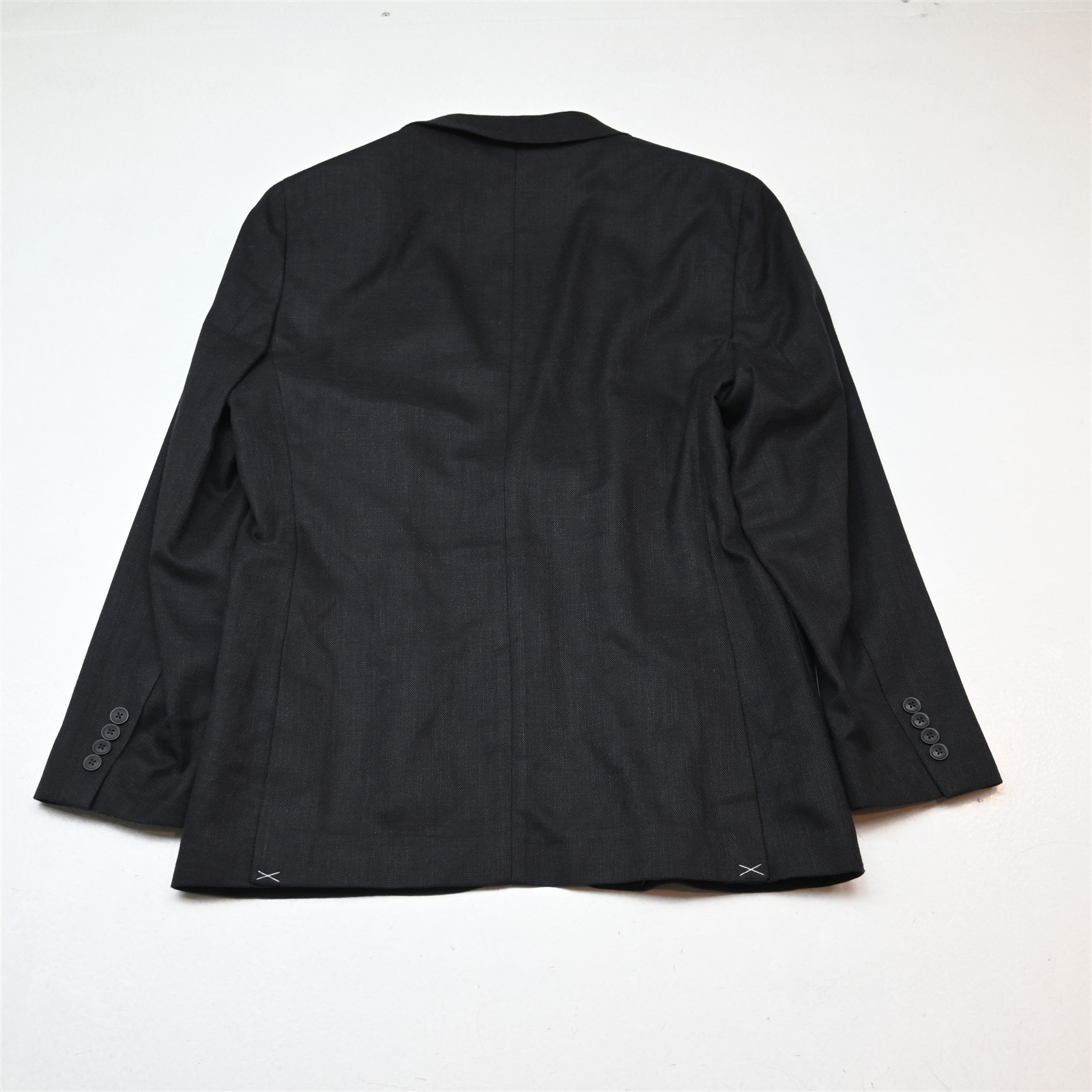 NEW Nautica 40R Black Linen Blend Soft Shoulder Mens Blazer Jacket Sport Coat