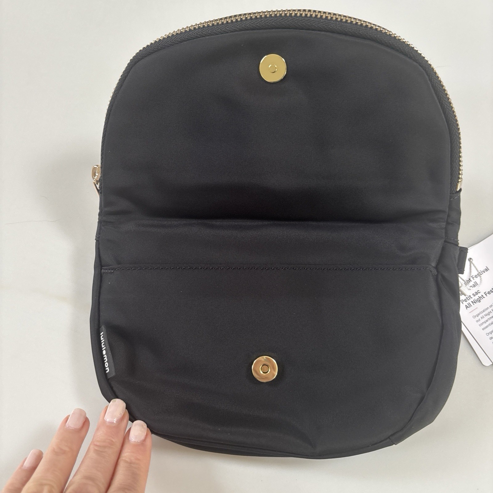 NWT Lululemon All Night Festival Bag Small Black