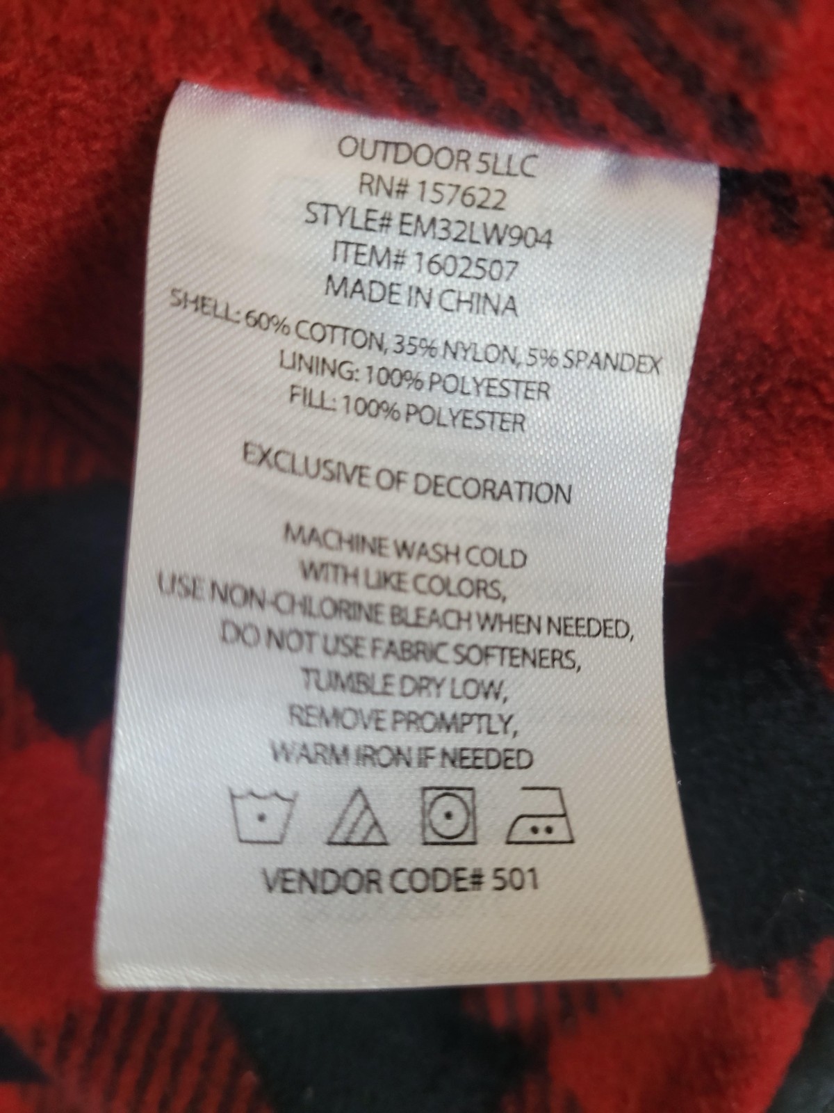 LARGE Eddie Bauer Jacket Gray/blue with Red Buffalo Plaid Lining Snaps