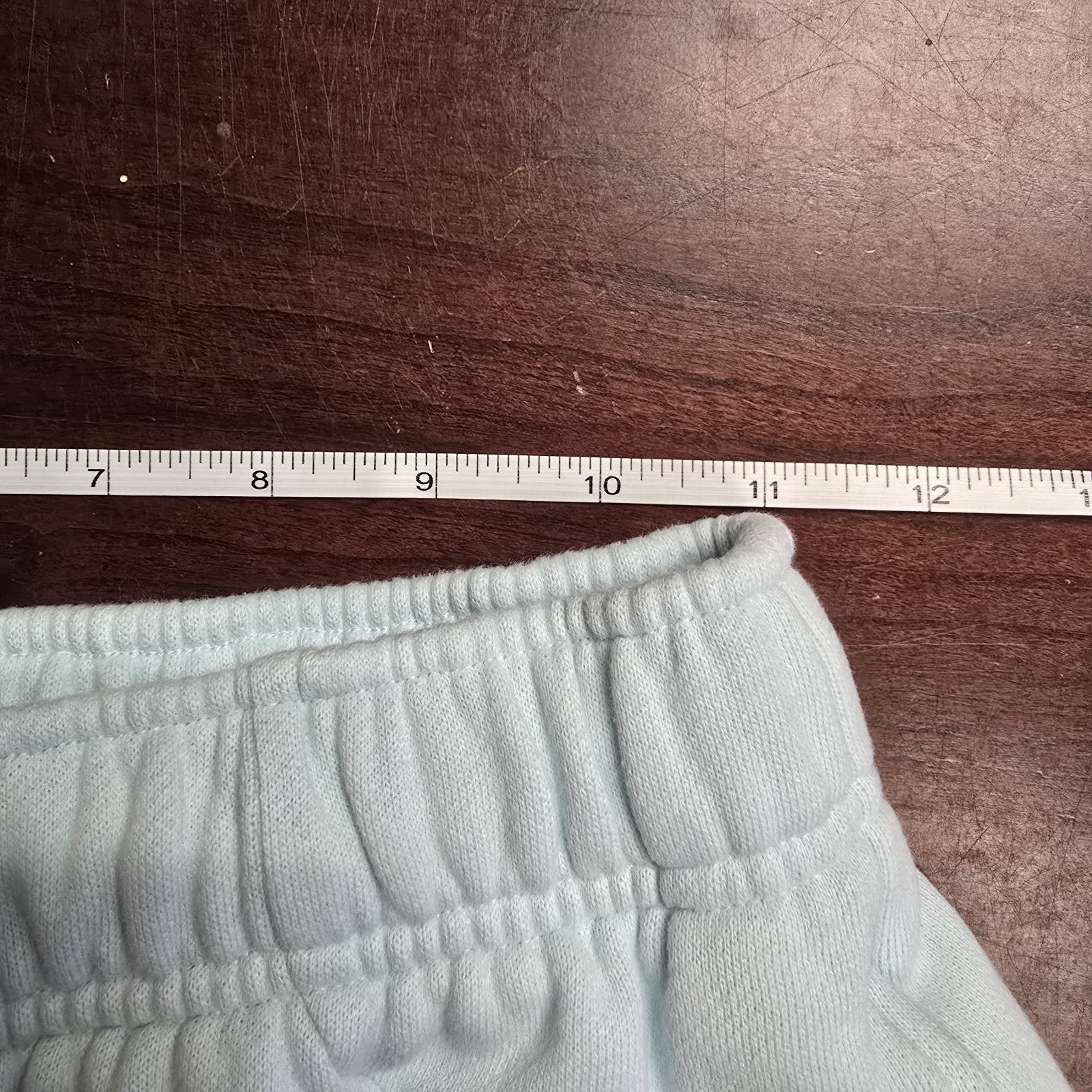 Lululemon Collegiate Logo Fleece Shorts XXS Icy Blue Preppy Athleisure