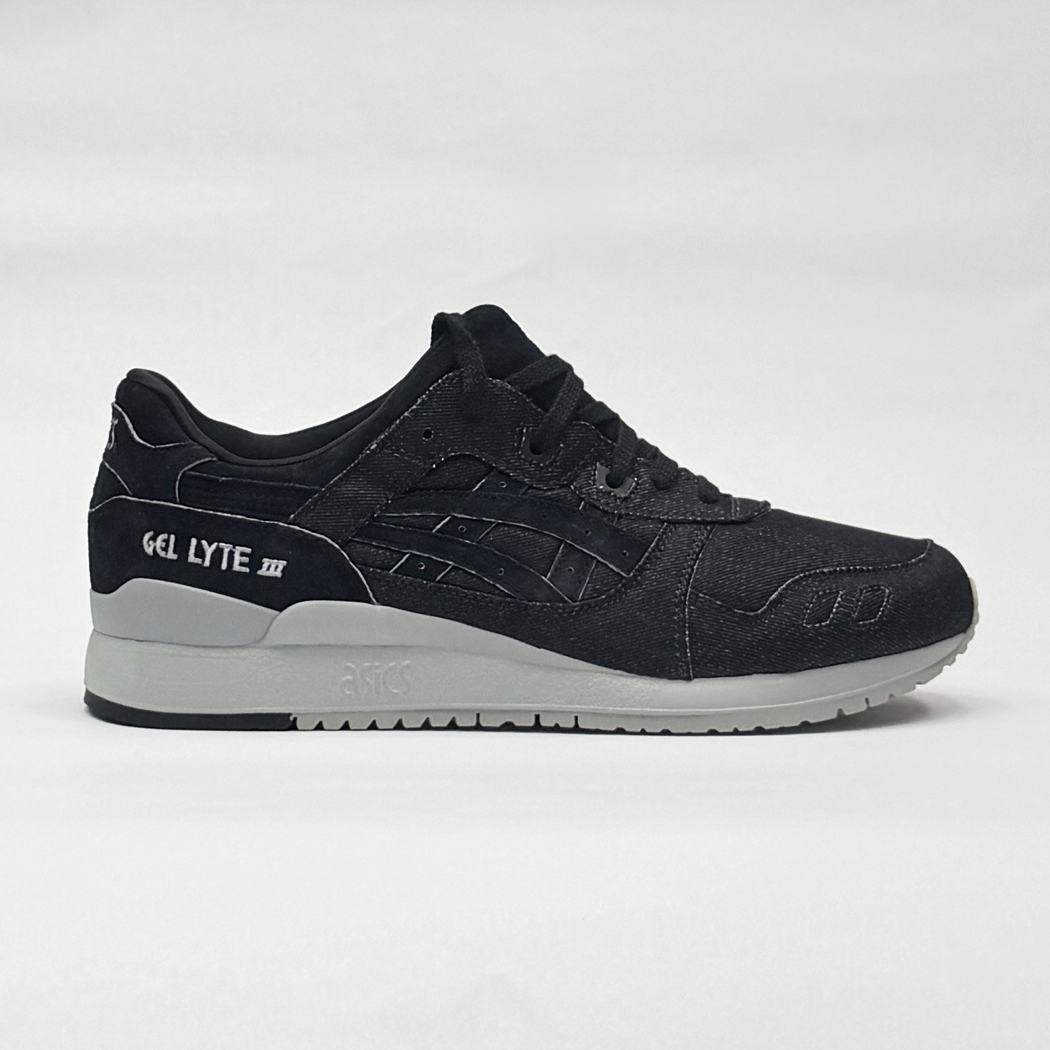 ASICS GEL-Lyte III Japanese Denim Sneakers Gray/Black H7ZNQ-9690 Men’s Size 11