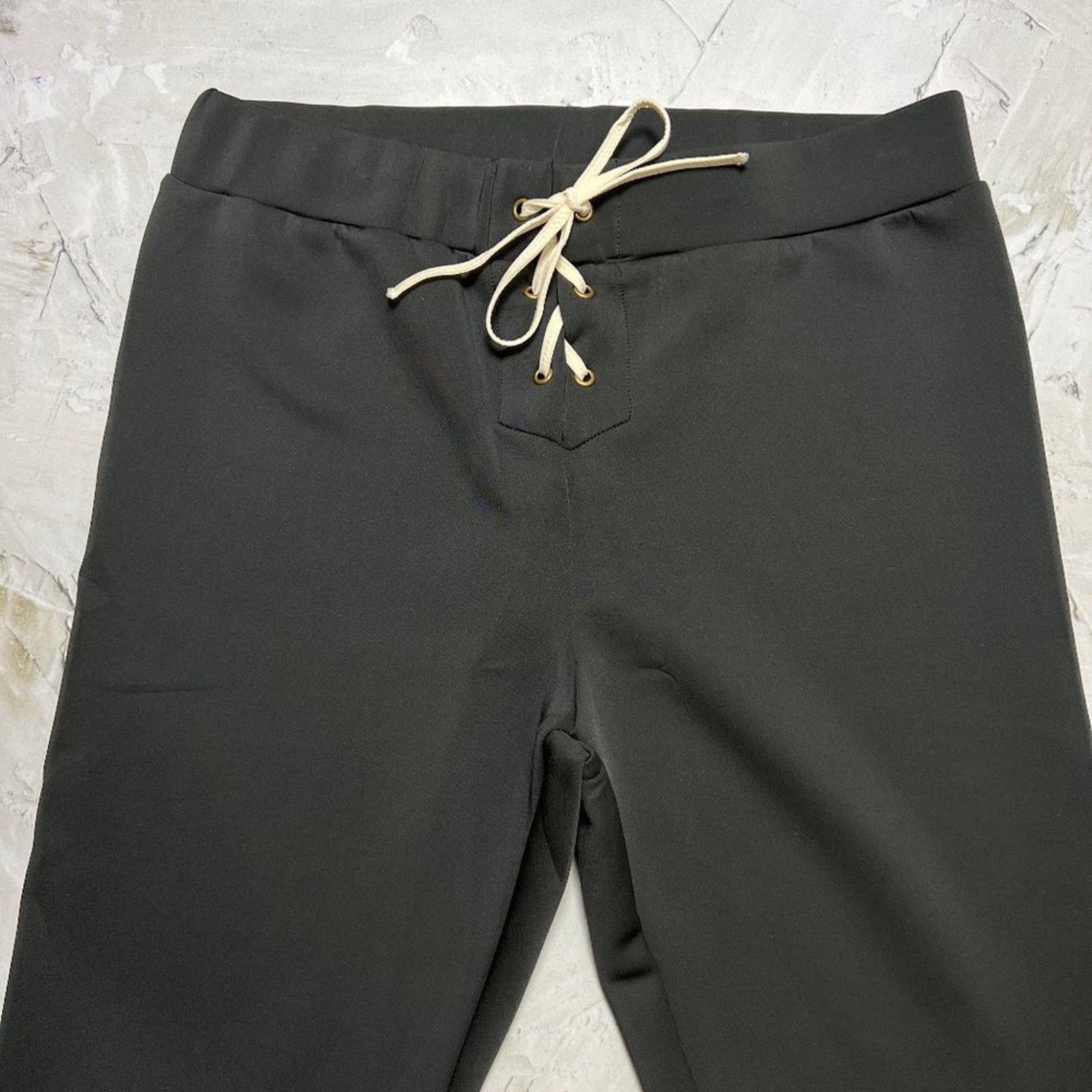 Love Stories Printed Leo Legging SIZE L Black Neoprene Lace-Up