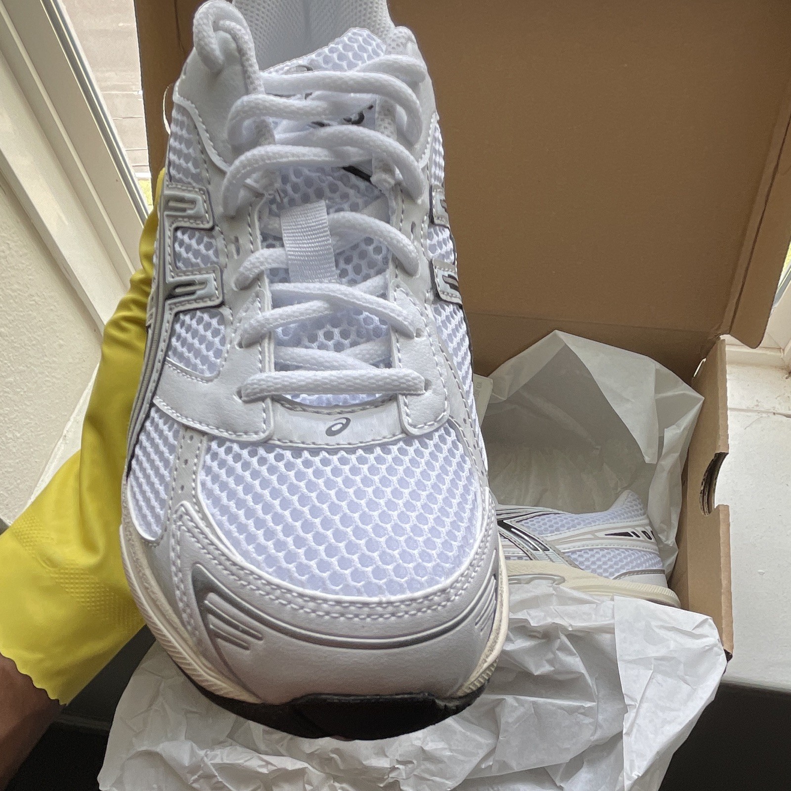 ASICS GEL-1130 White/Cloud Grey Men’s 7.5 Women’s 9 Running Shoes