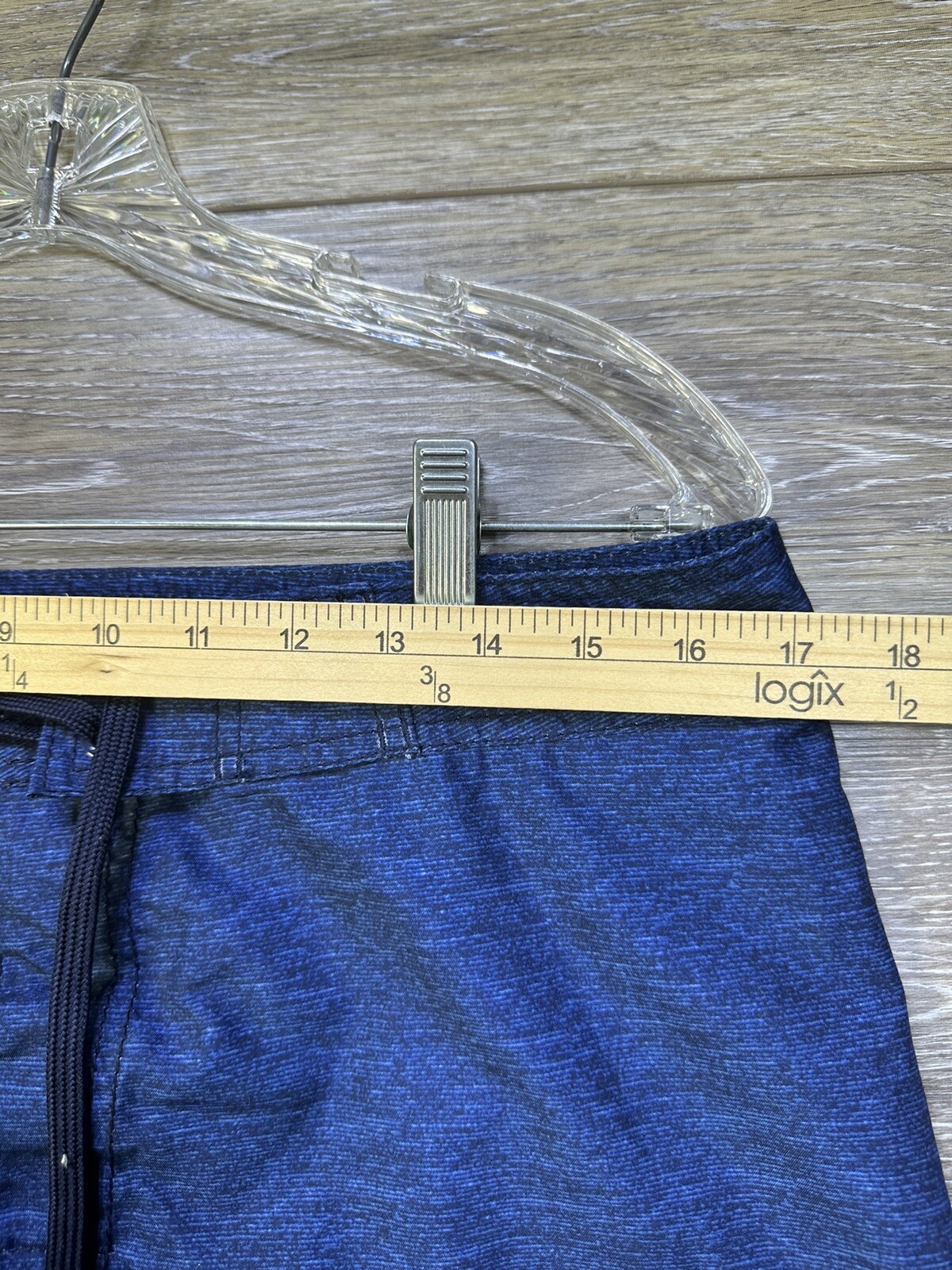 Old Navy Swim Shorts Size Medium 32-34 Waist Blue Drawstring Cargo Pocket