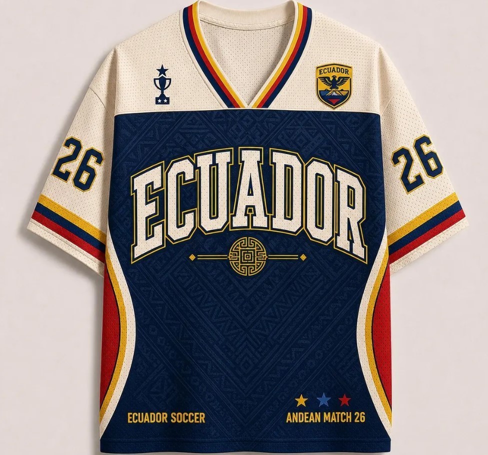 Ecuador Jersey, Ecuador Fan Shirt, Andean Match 26 Game Day Tee