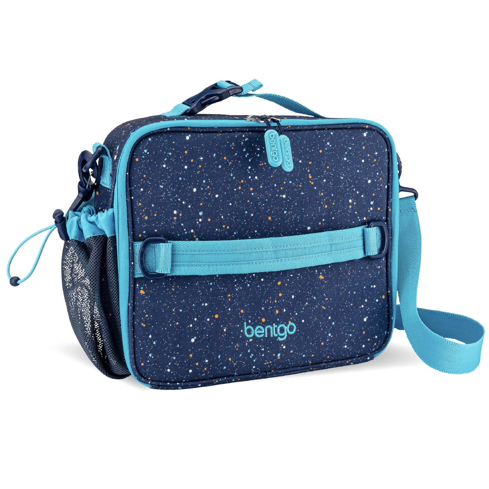 Bentgo Kids Lunch Bag – 11 in x 9.5 x 3.5 in, Confetti – Abyss Blue