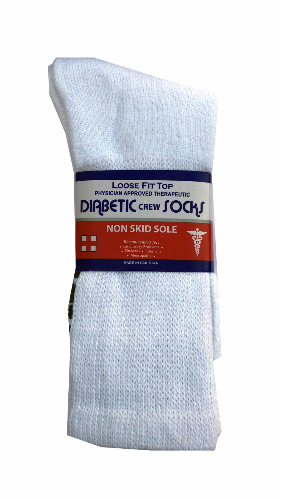 Men’s NON SKID SOLE Diabetic circulatory Crew Socks “Slipper & GRIPPER” NEW