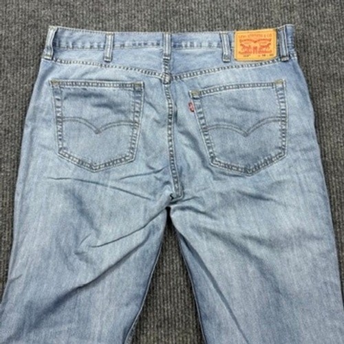 Levis 559 Relaxed Straight Leg Jeans Light Wash Blue Denim 38×30 00559-0363