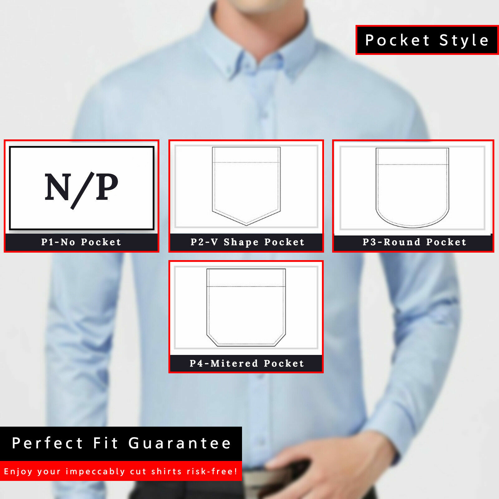 5 x Mens Shirts Custom Made to Measure Business Formal Casual All Sizes & Fit