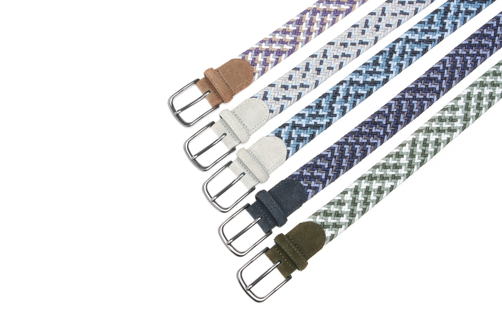 Men’s Stretch Belt,Woven Braided Web Belt for Golf Casual Pants 1 3/8