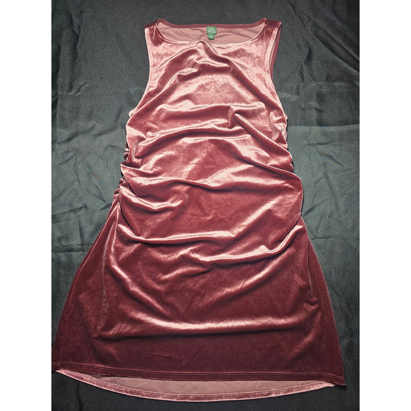 Wild Fable Burgundy Velvet Sleeveless Mini Dress Soft Stretch