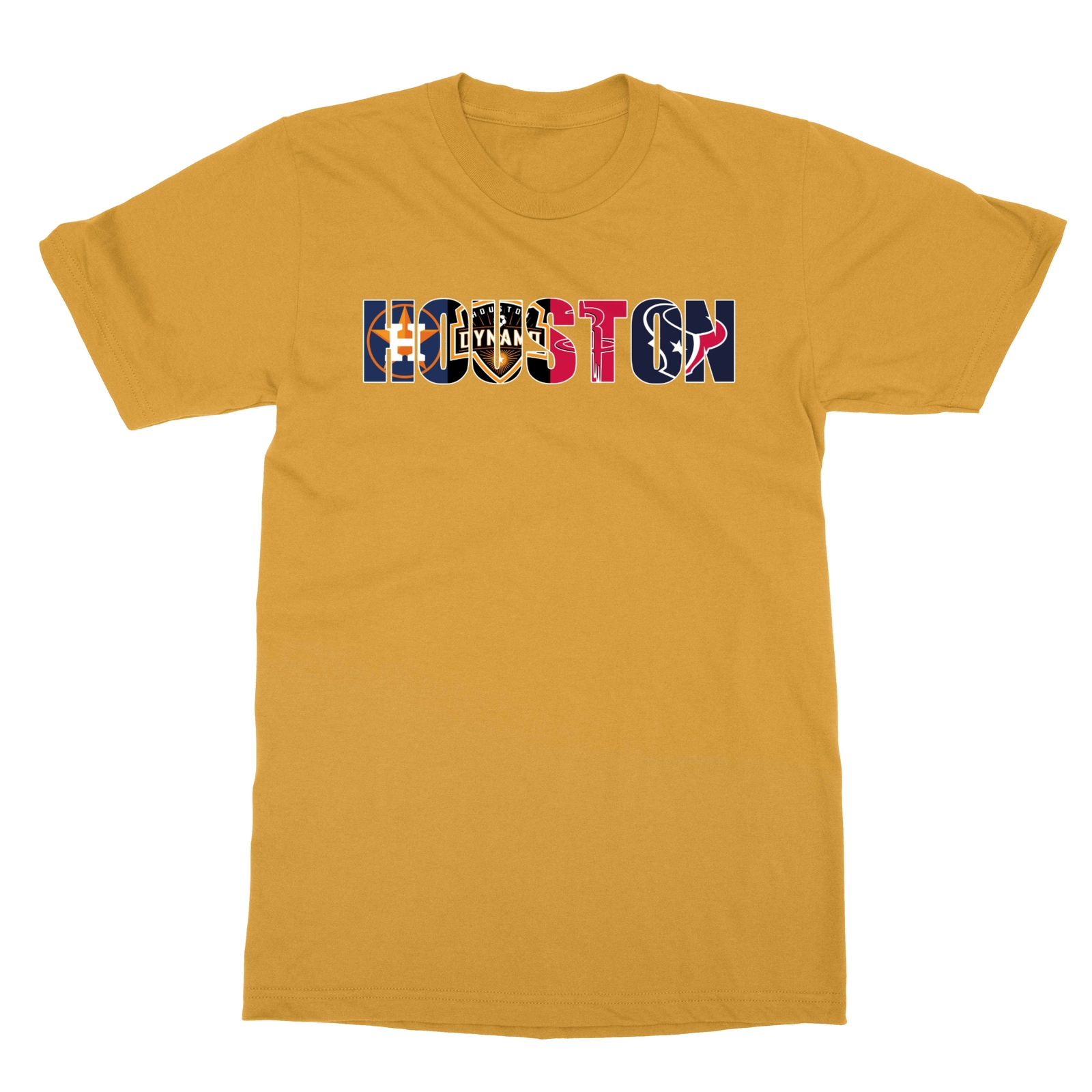 Houston Sports Team City Astros Dynamo Rockets Texans Men’s T-Shirt