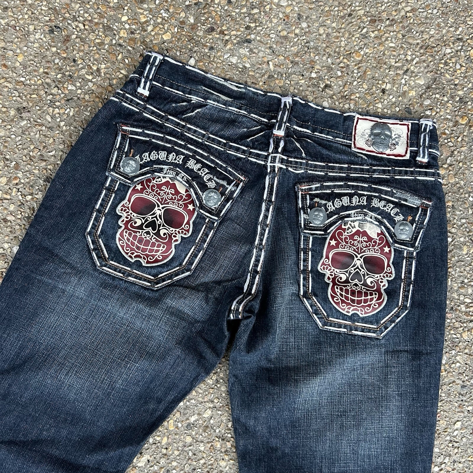 y2k 33 Inch Laguna Beach Jeans Straight Leg