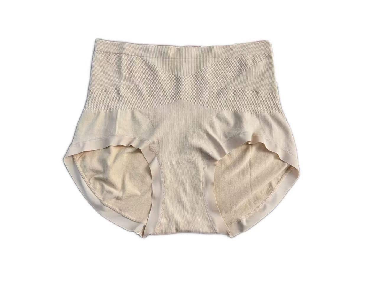 6pcs Plus Size Nylon High-Waisted Tummy Control Panties for Women 155-240 LB