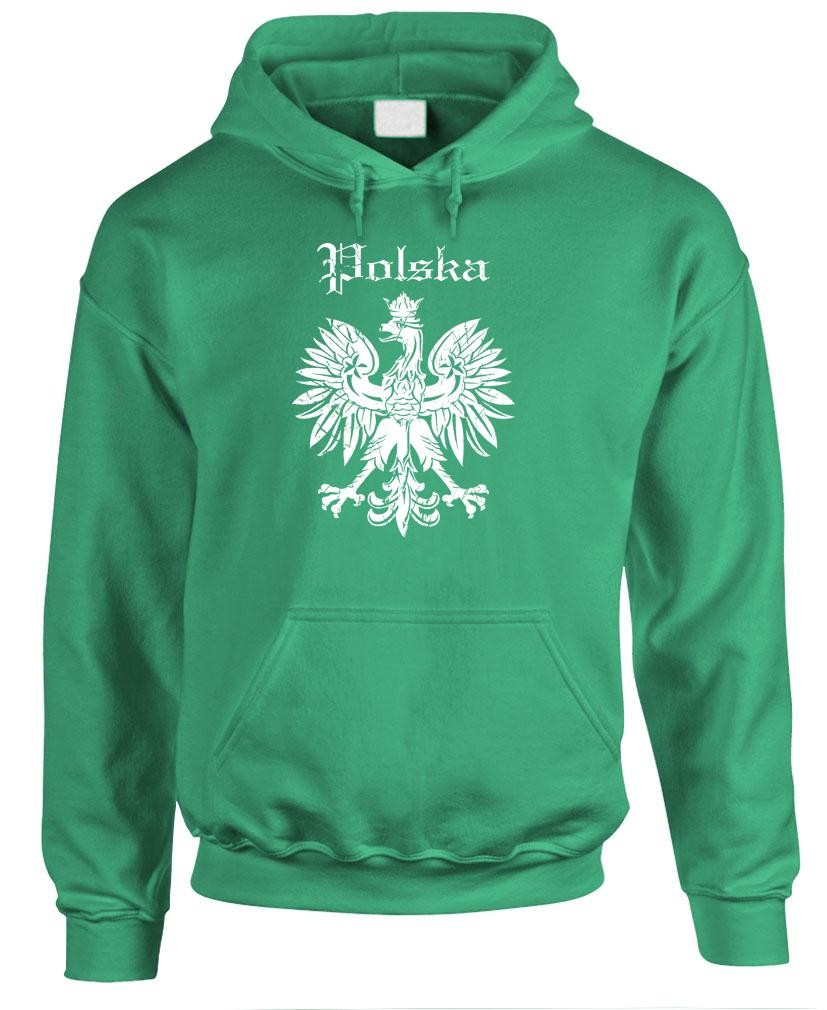 POLSKA EAGLE – Poland Polish Retro Hipster – Fleece Pullover Hoodie