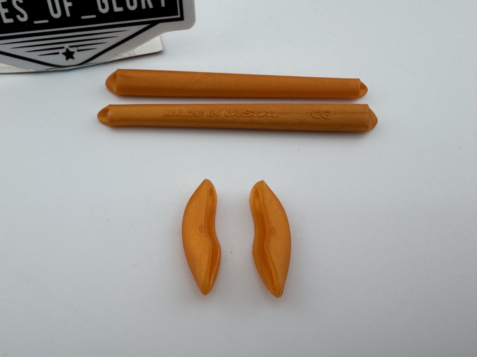OAKLEY XX TWENTY EARSOCKS NOSEPIECE RUBBER KIT GOLDENROD AUTHENTIC OEM 06-488