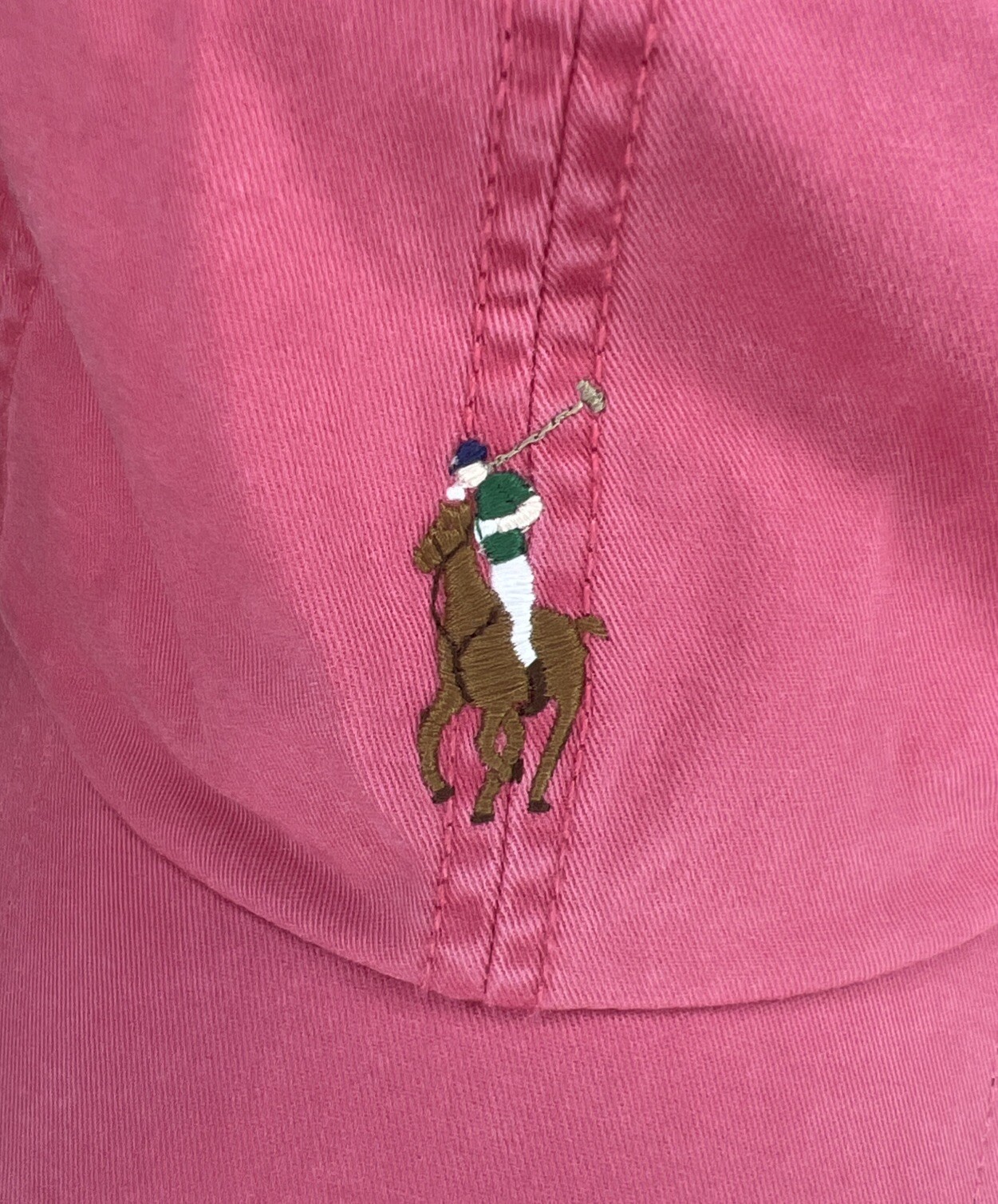 Polo Ralph Lauren Baseball Cap Red w/ Multicolor Pony One Size Adjustable NWT