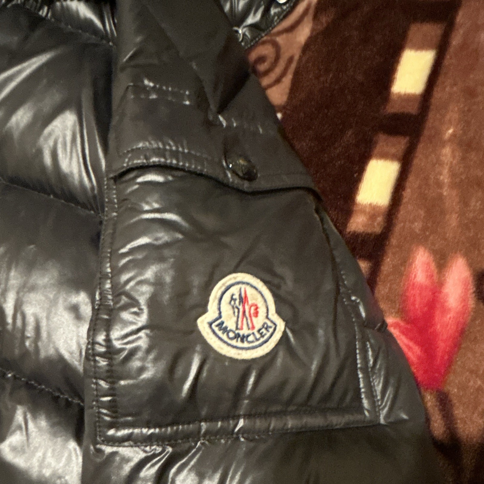 Moncler Maya Men’s Size M-L Black Hooded Down Puffer Jacket Full Zip