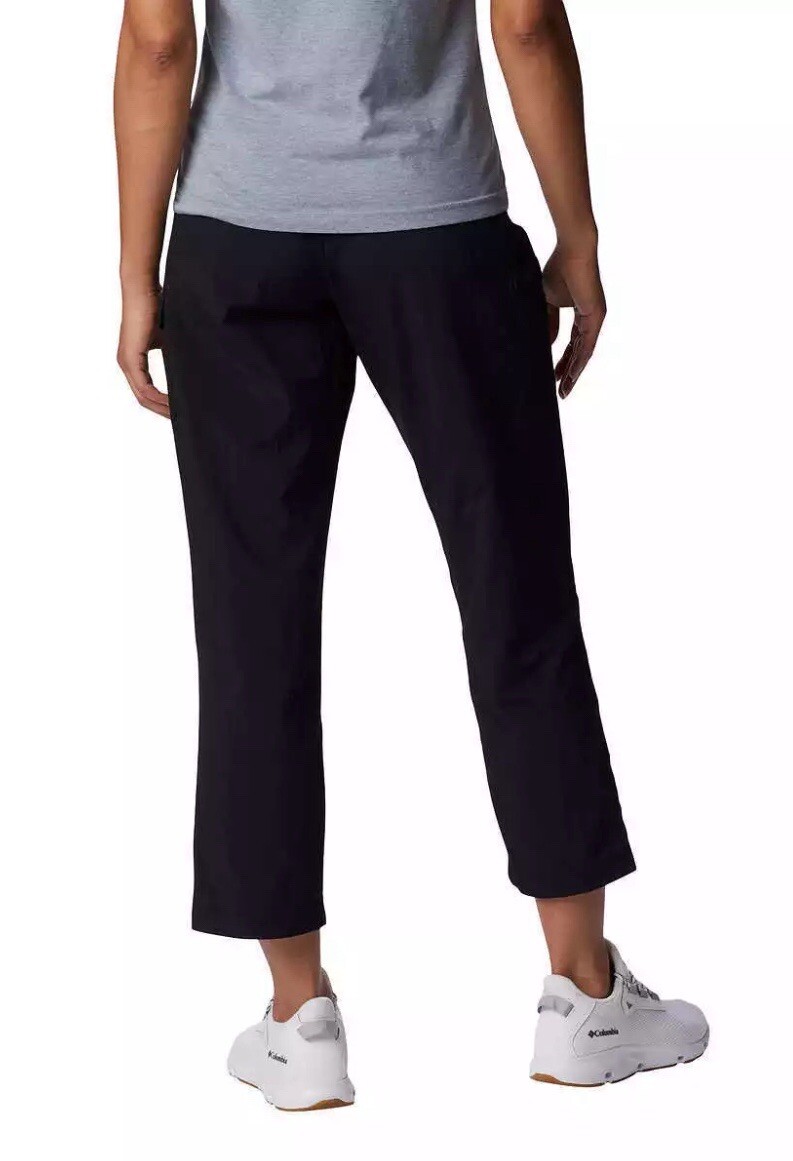 Columbia Ladies’ Omni-Shield Roll-up Capri Pants – Black – Small – Water Repel