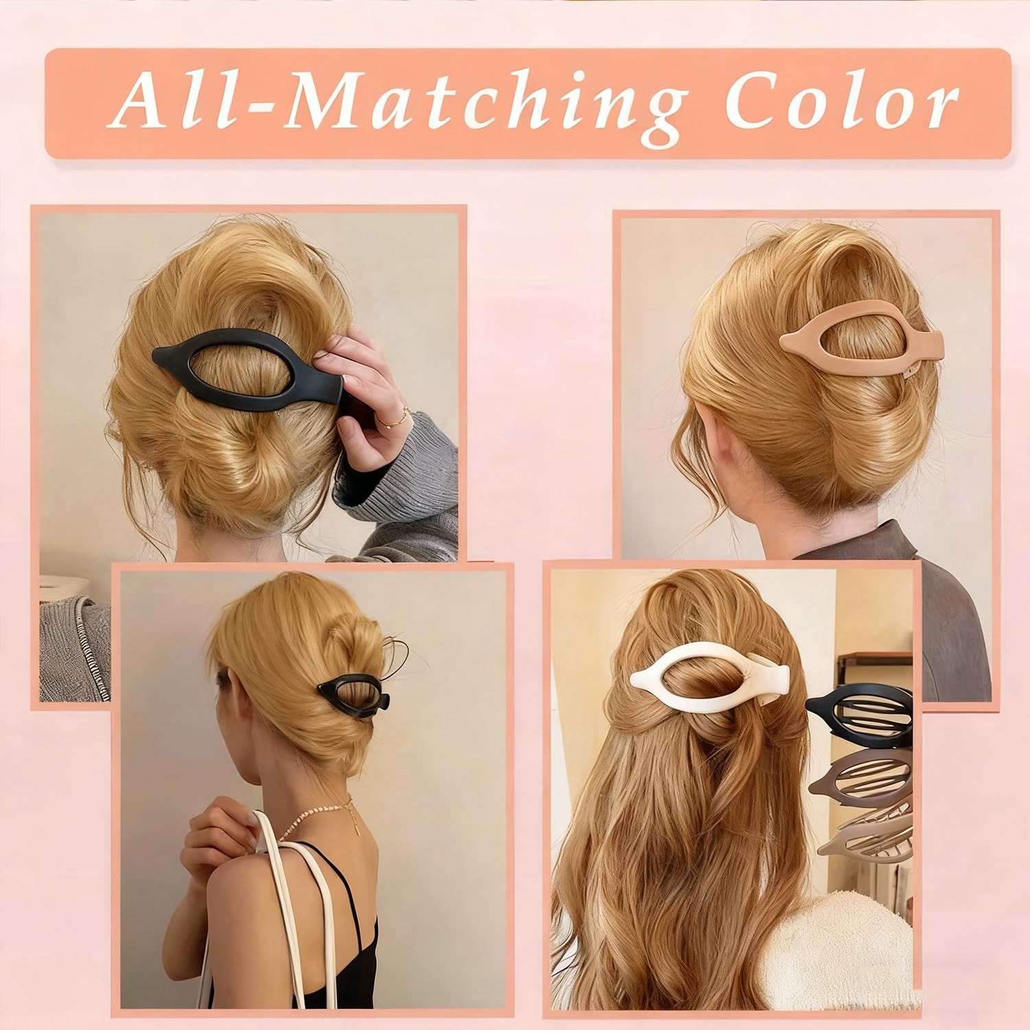 Large Duckbill Hair Clips 4.7 Inch Flat Clip Volume Organizer 9 PCS Slide Hair