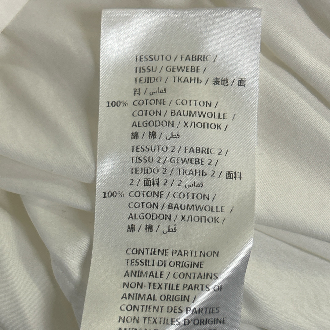 ALEXANDER MCQUEEN White Gathered Cotton Mini Dress, Size UK8