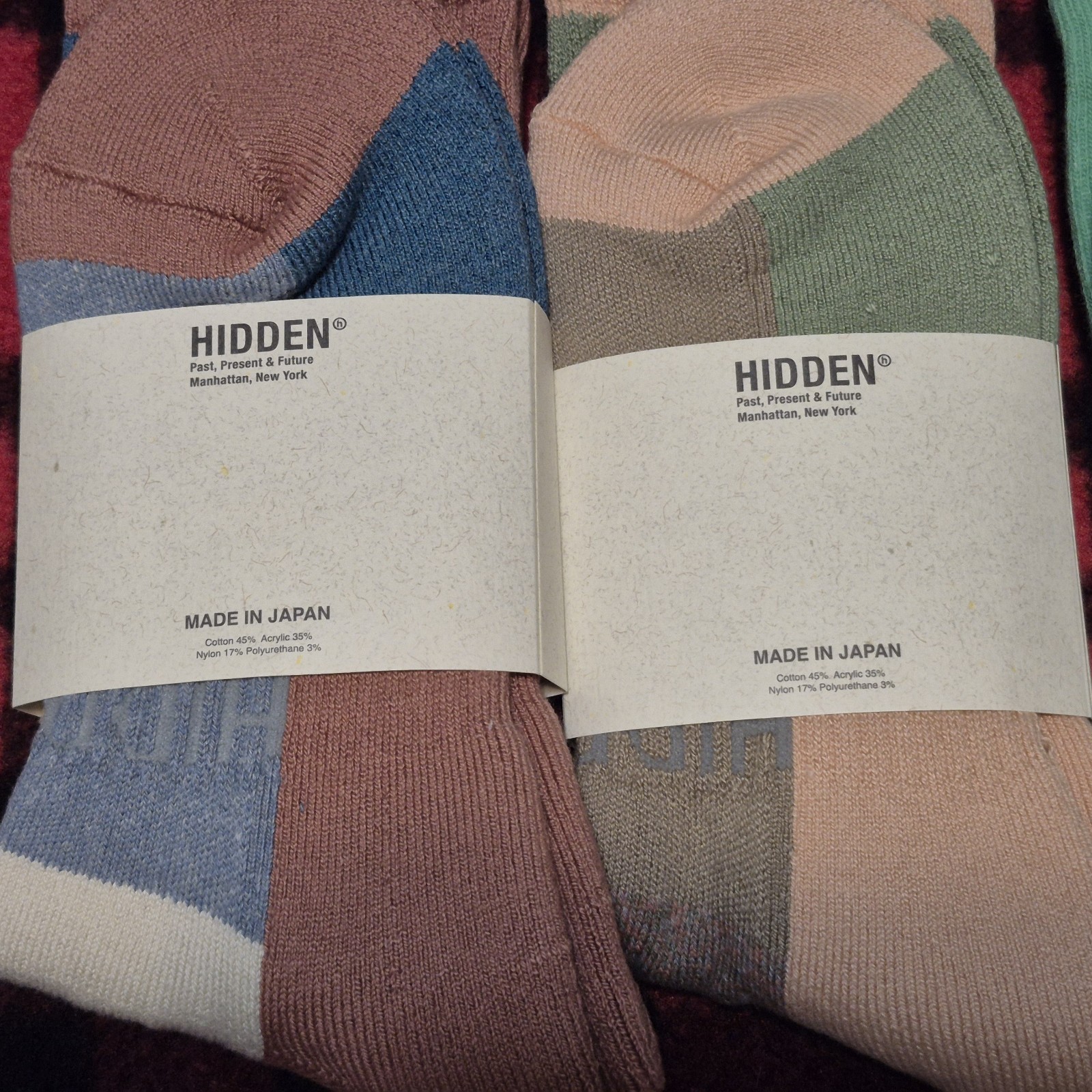 HIDDEN NY SOCKS USA JAPAN NEEDLES BUY 1 OR MORE WITH VOLUME SHIP!
