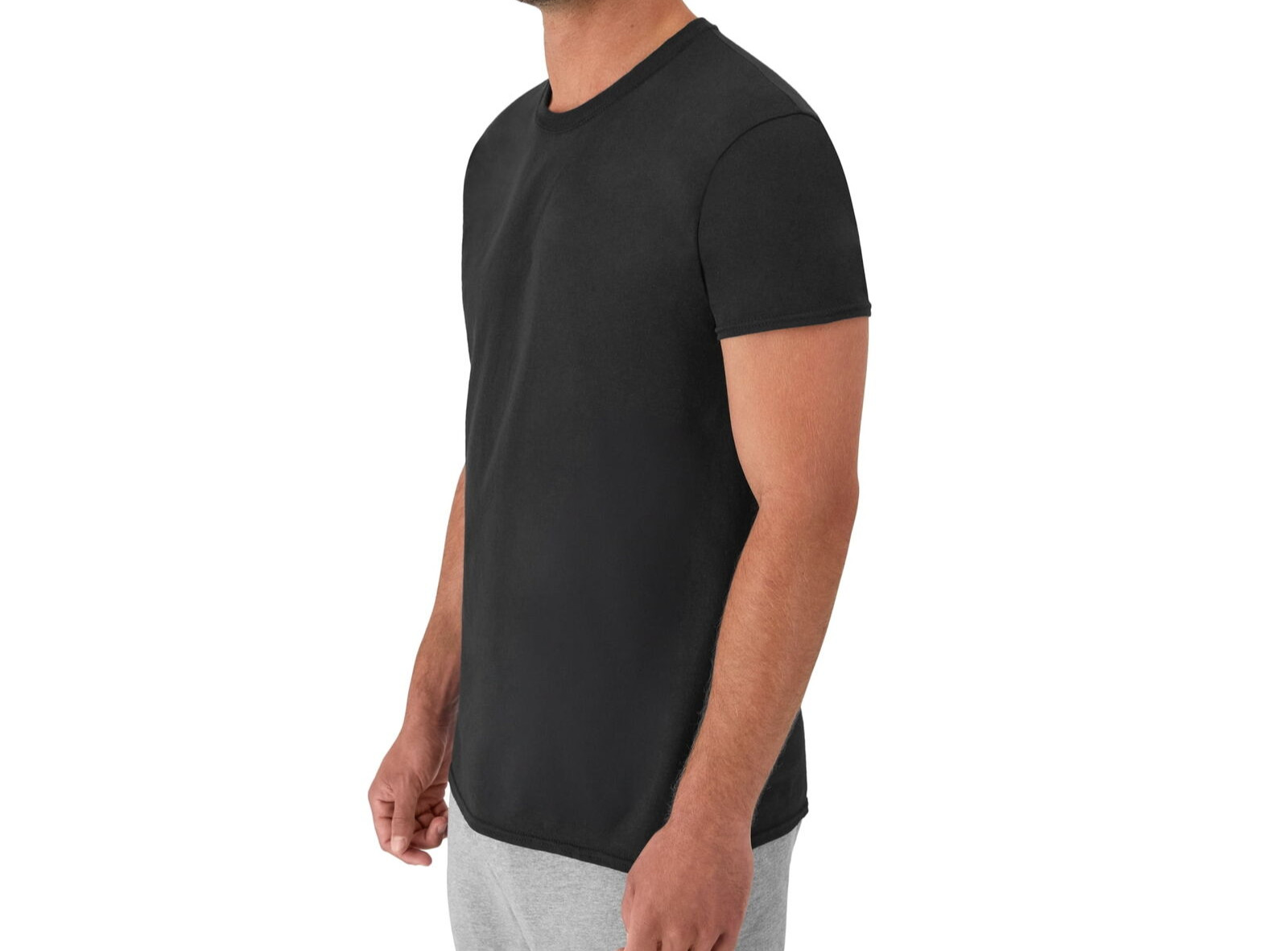 Hanes 6 Pack Mens T-Shirts Crew Neck Cool Comfort Size XL Value Pack Tagless NEW