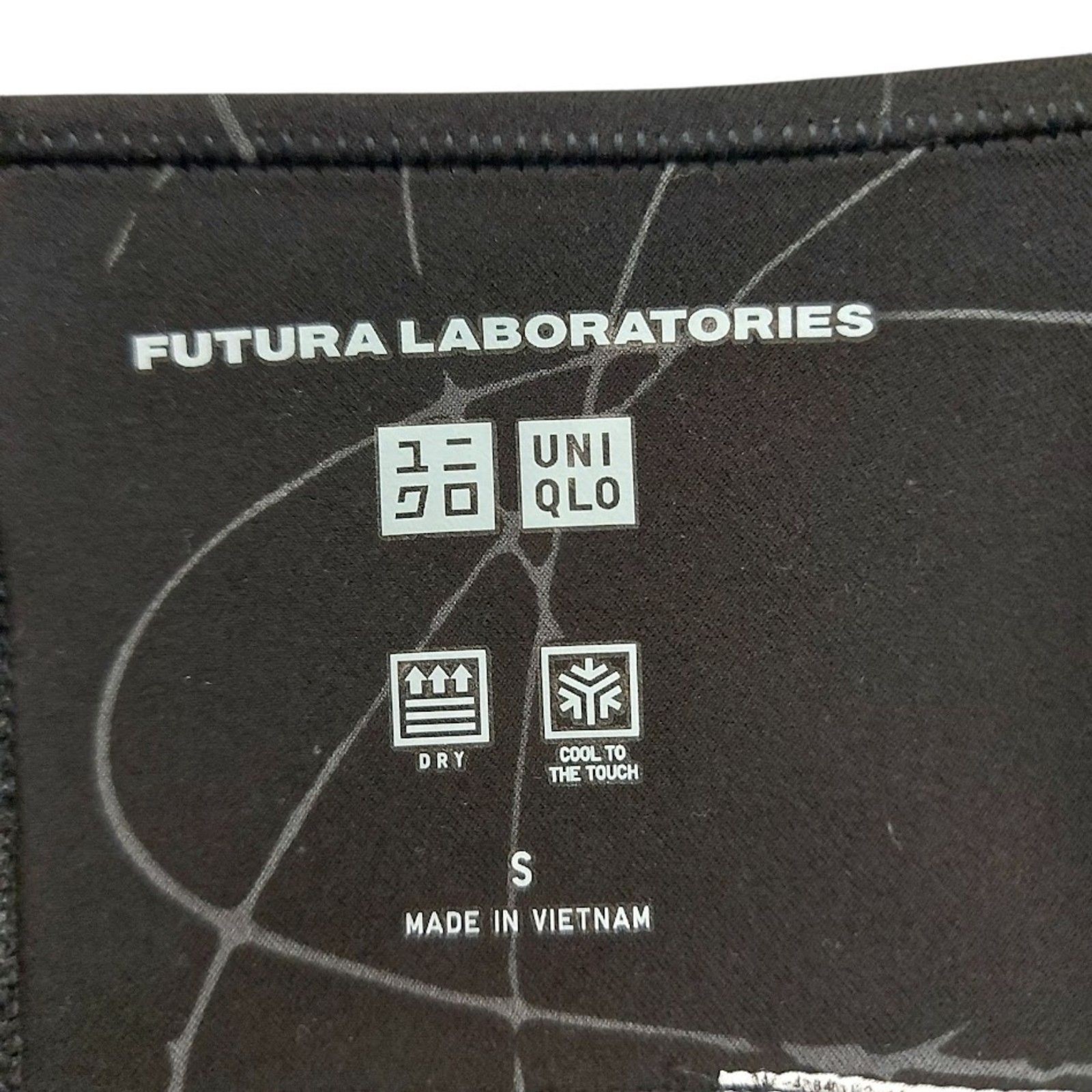Futura Laboratories Uniqlo Airism Abstract Biker Shorts Womens Small Black Gym