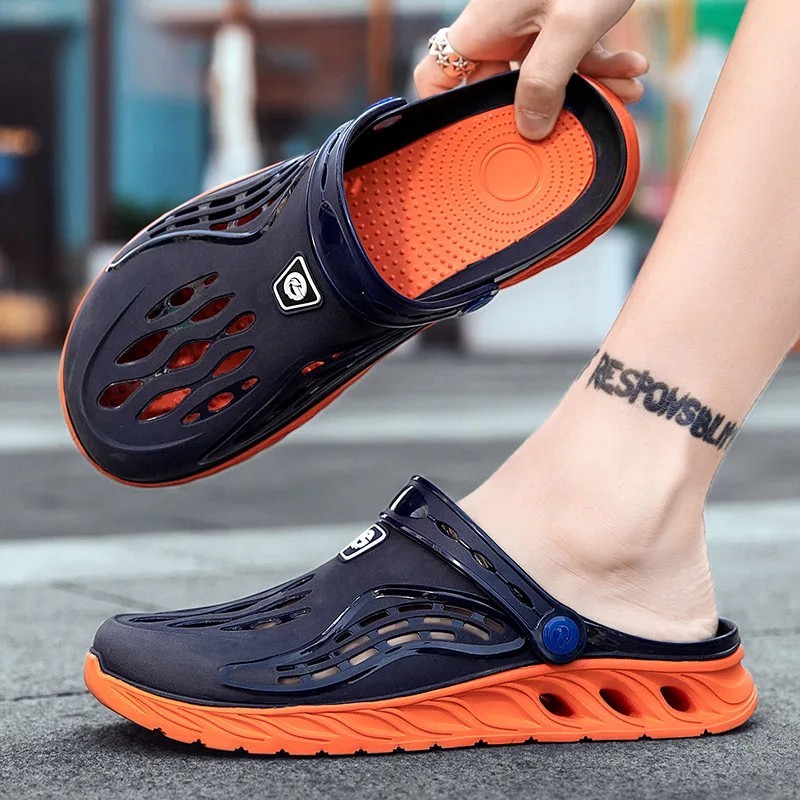 Summer Beach Jelly Shoes Men Women Soft Bottom Sandals Garden Clogs Slides