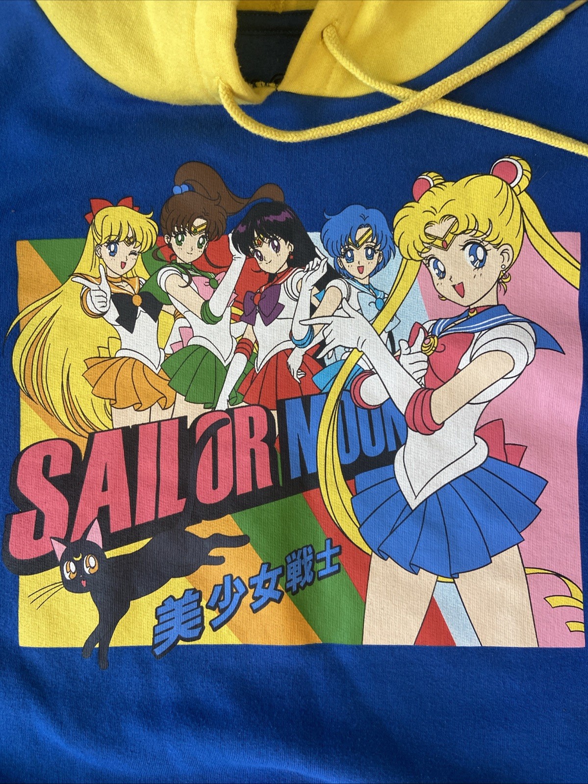 Sailor Moon Colorblock Hoodie Medium