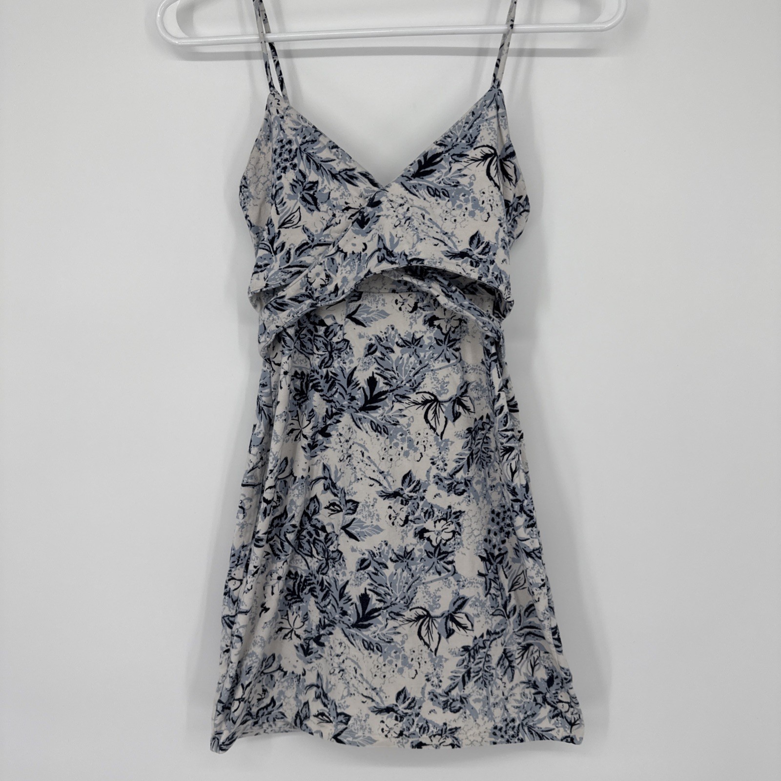 Free People Intimately Spaghetti Strap Slip Mini Dress Floral Chic Women’s XS