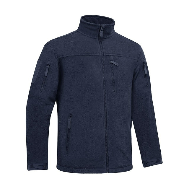 Tactical Mens Jacket Fleece Full-Zip Windproof Coat Outdoor Hiking Work Casual