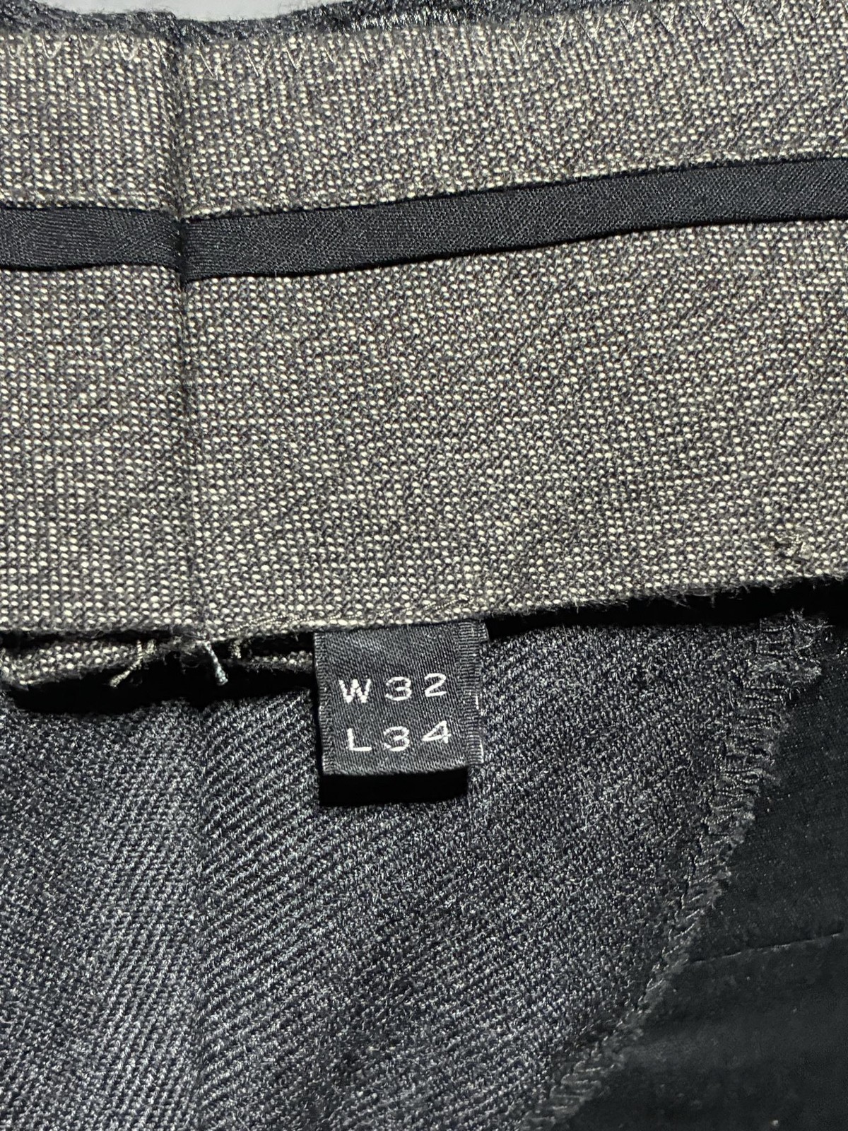 J.Crew Bowery Urban Slim Pants Mens 32×34 Gray Wool Tweed Dress Tapered Trousers