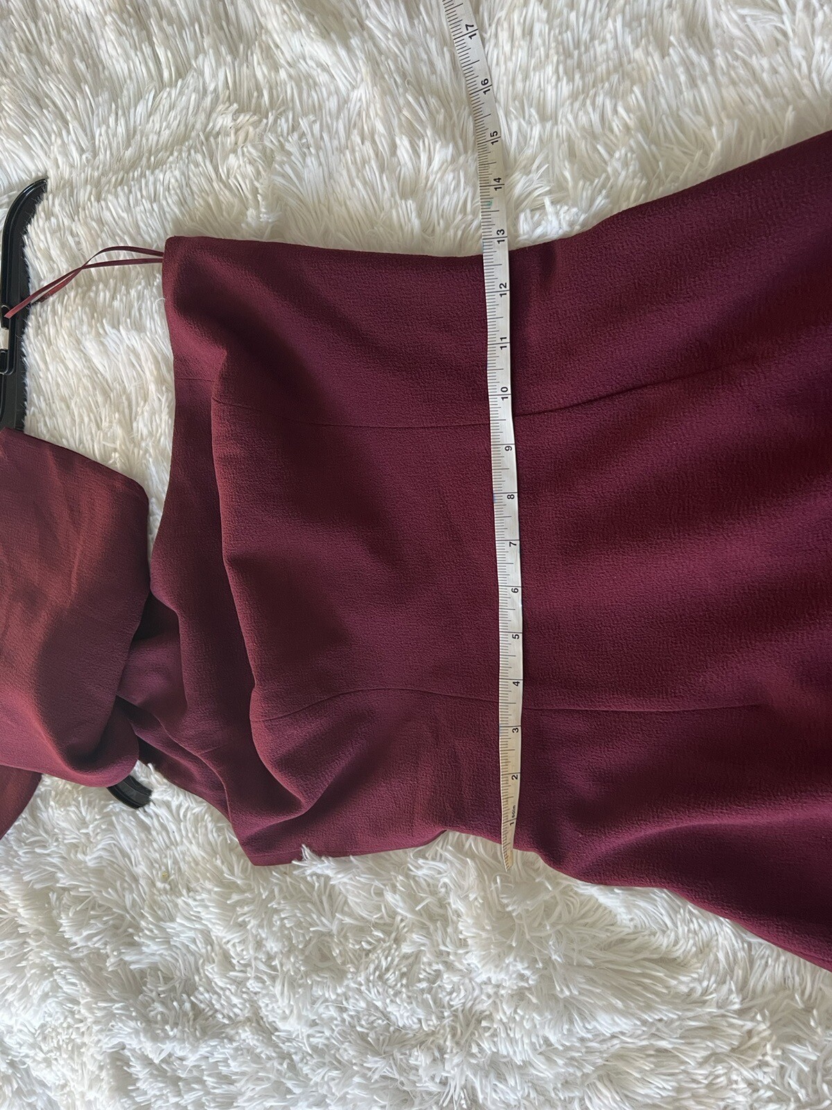 Dress The Population Dark Magenta Tiffany One-Shoulder Midi Dress Small