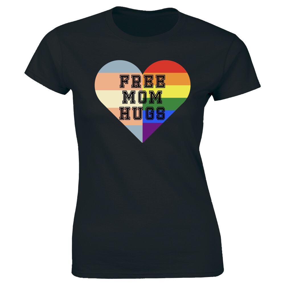 Free Mom Hugs – LGBT Mom Shirt LGBT Awareness Pride Mom Women’s T-shirt Tee