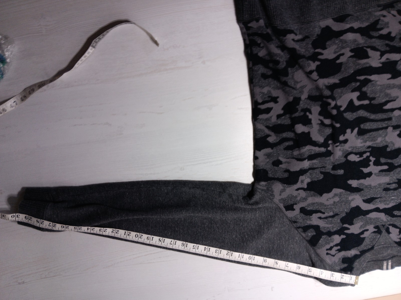 Large Gray Camo Knowledge Wisdom Truth Sweater Elbow Pads