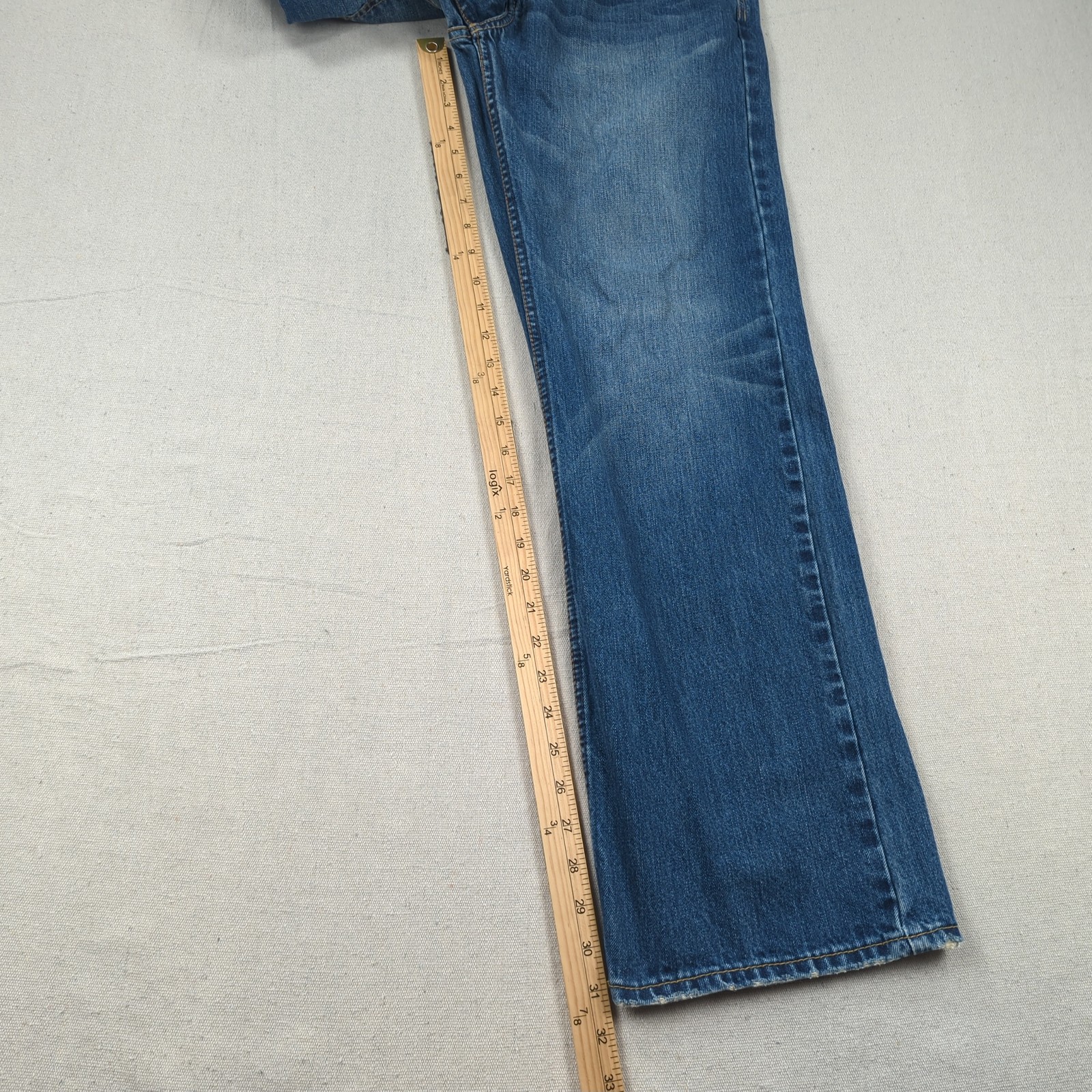 American Eagle Jeans Mens 30×32 Blue Boot Cut Western Cowboy Faded