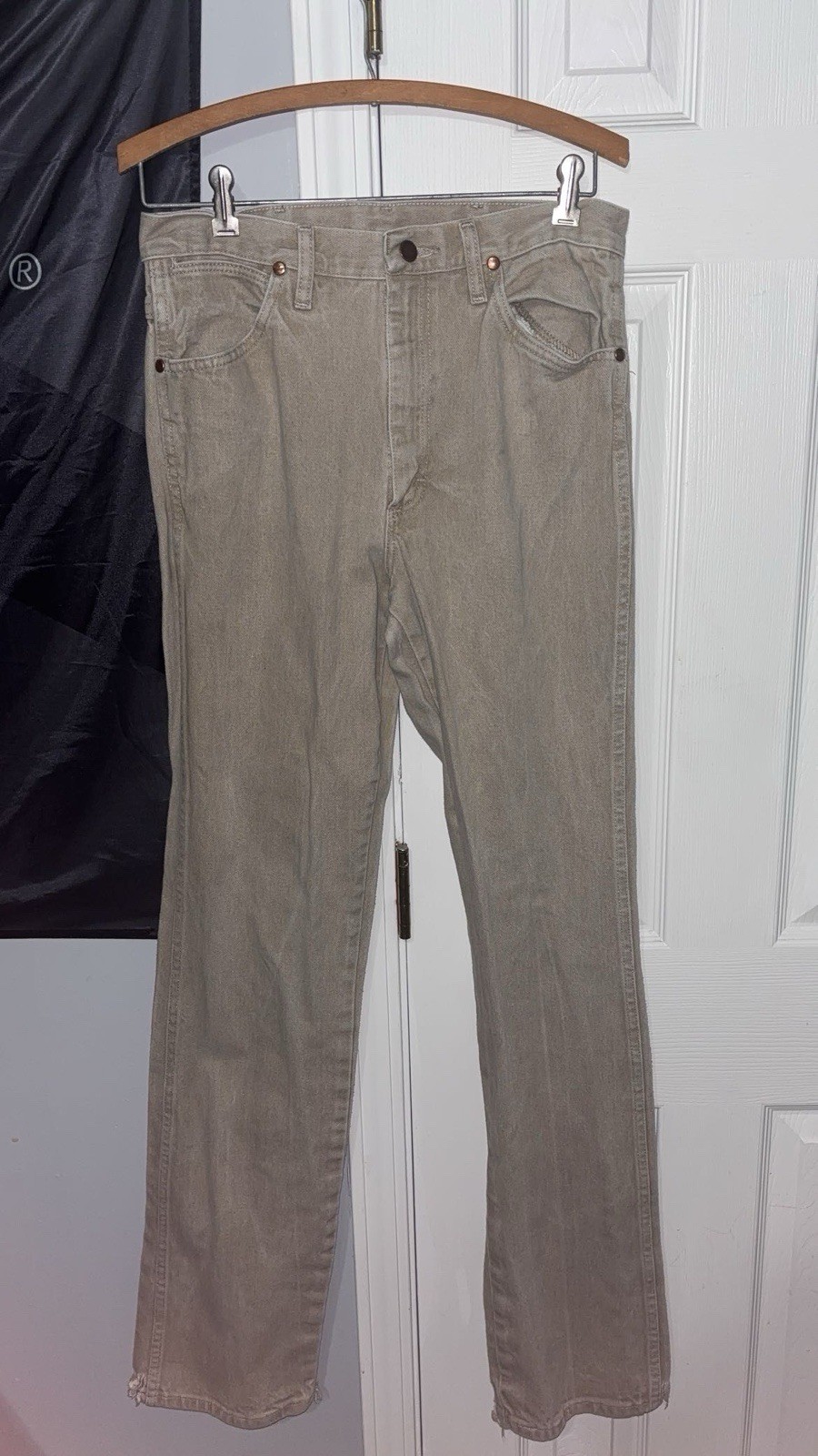 Wrangler A103 Cowboy Cut Original Fit Jeans Mens 30×32 Tan Khaki Western Denim