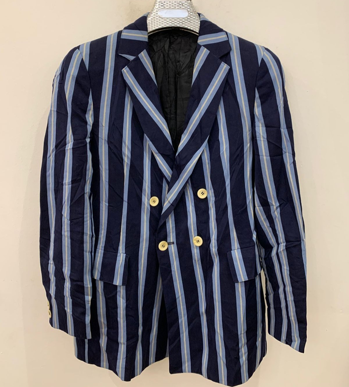 Vintage boating rowing double breasted blue jacket blazer 36R