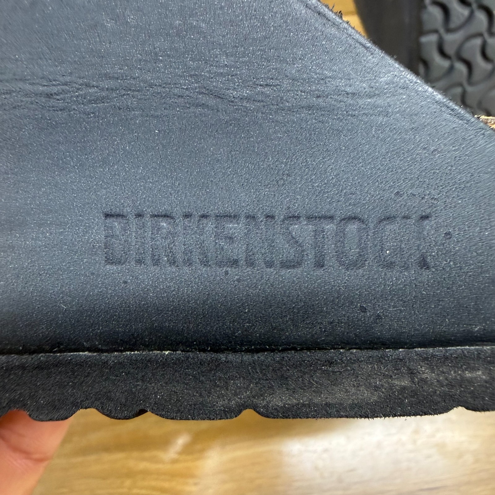 Birkenstock Florida Three Strap Sandals 10 N EU 41 Soft Footbed Black Nubuck