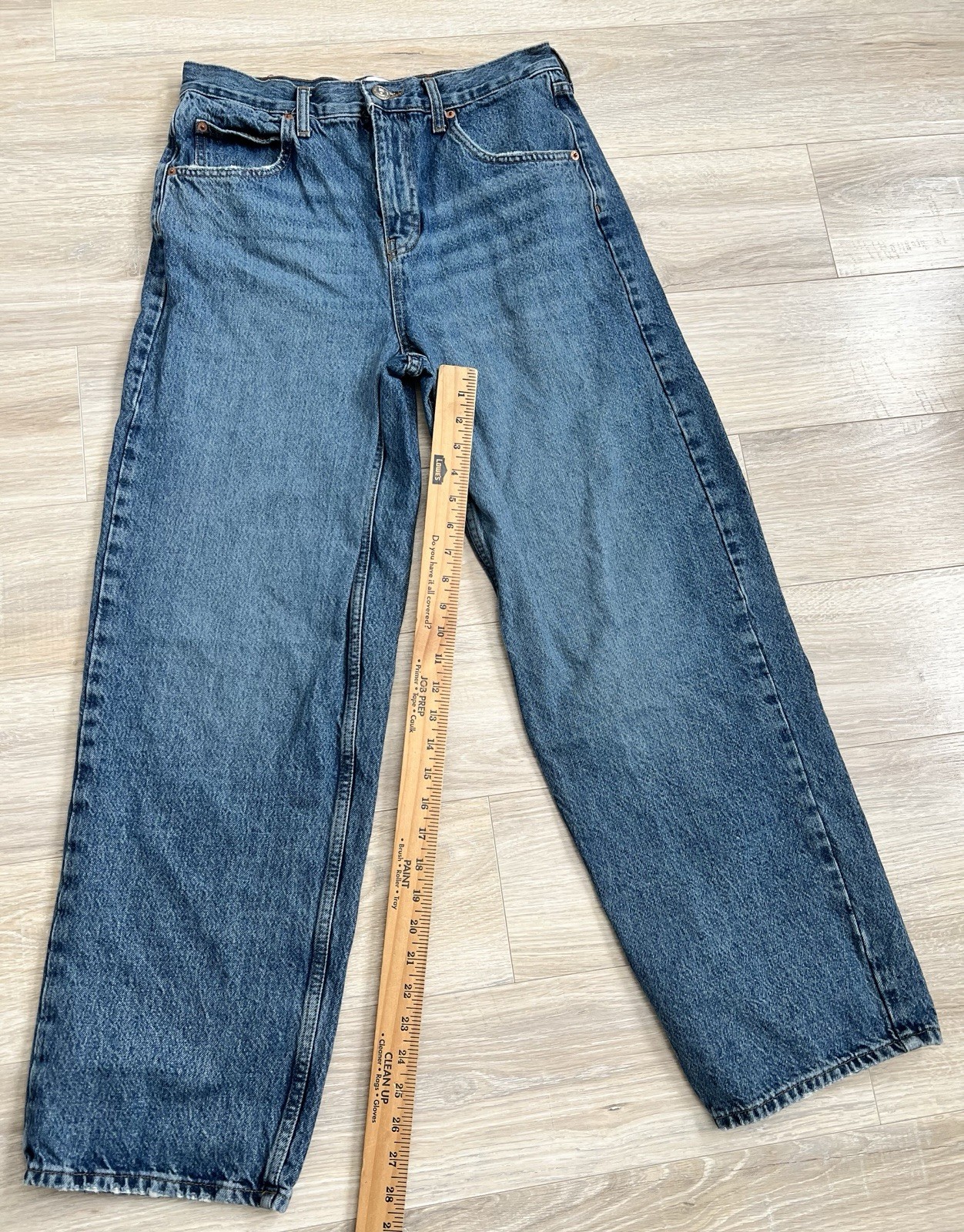 Womens BDG Sustain High Rise Baggy Denim Jeans Boho Hippie (W29 X L32) Boyfriend