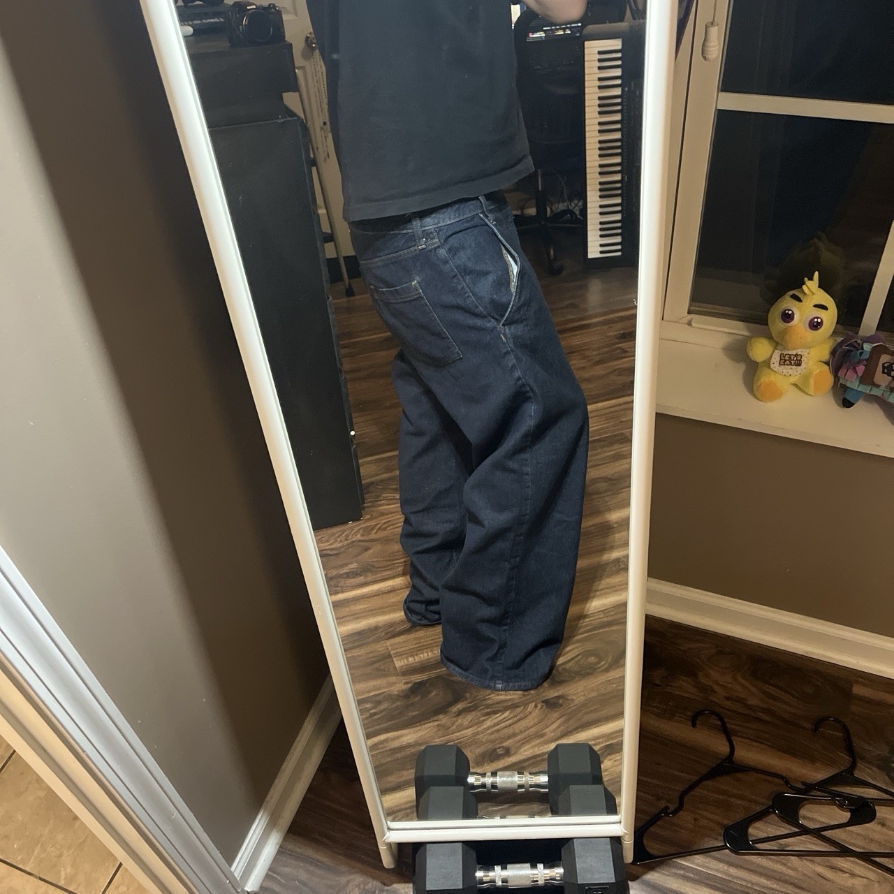 Navy Baggy Blue Jeans