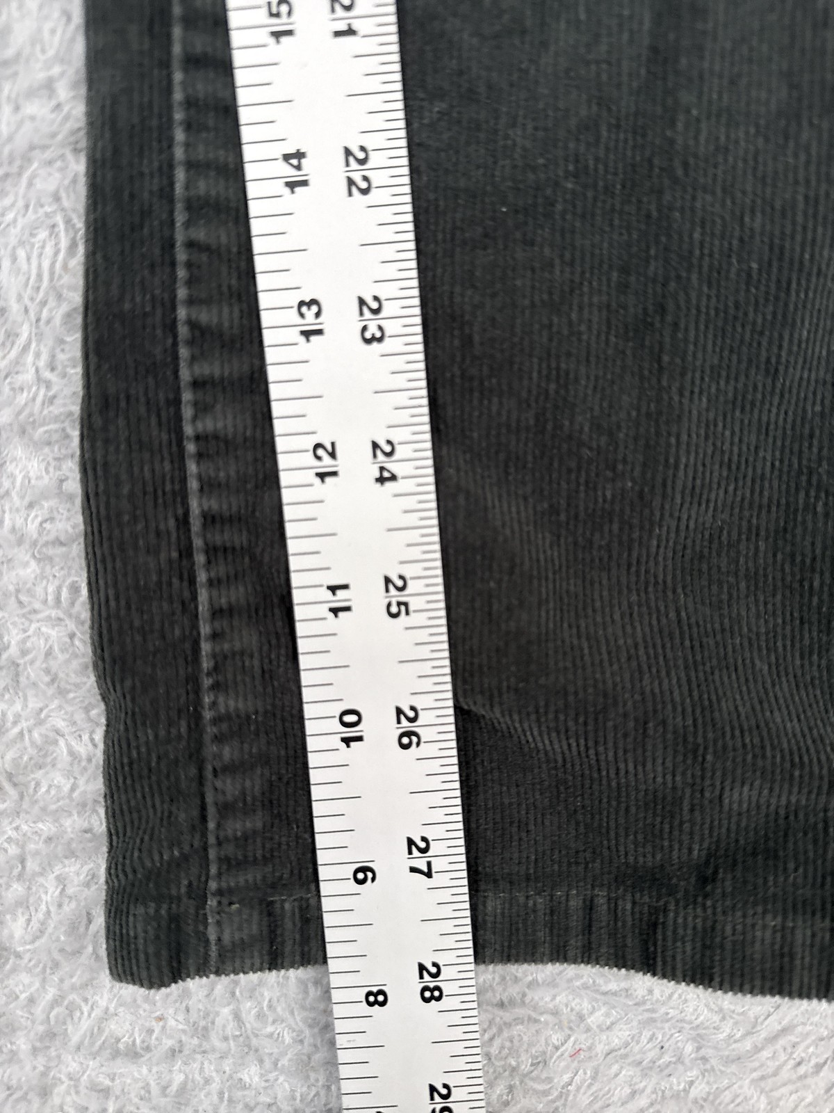 Patagonia Pants Womens 25 Gray Corduroy Straight Leg Organic Cotton