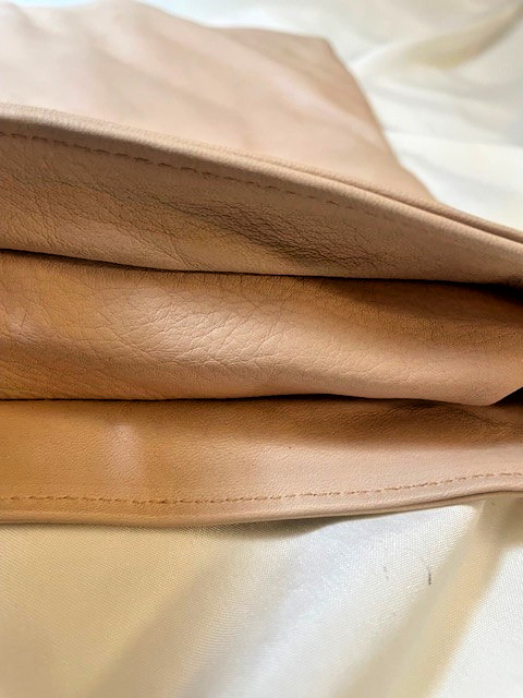 Valentina Pink Leather Top Handle/Shoulder/Clutch Bag, GUC, H & Bottom W 14.5 in