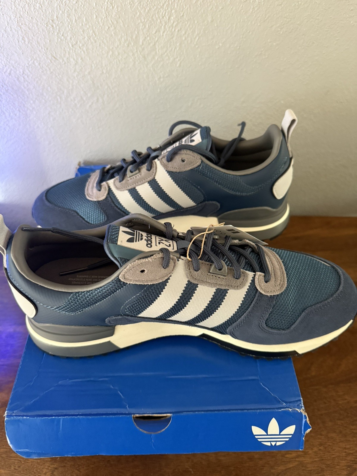 Adidas Originals ZX 700 HD Men’s Running Shoe Blue Athletic Trainer NEW
