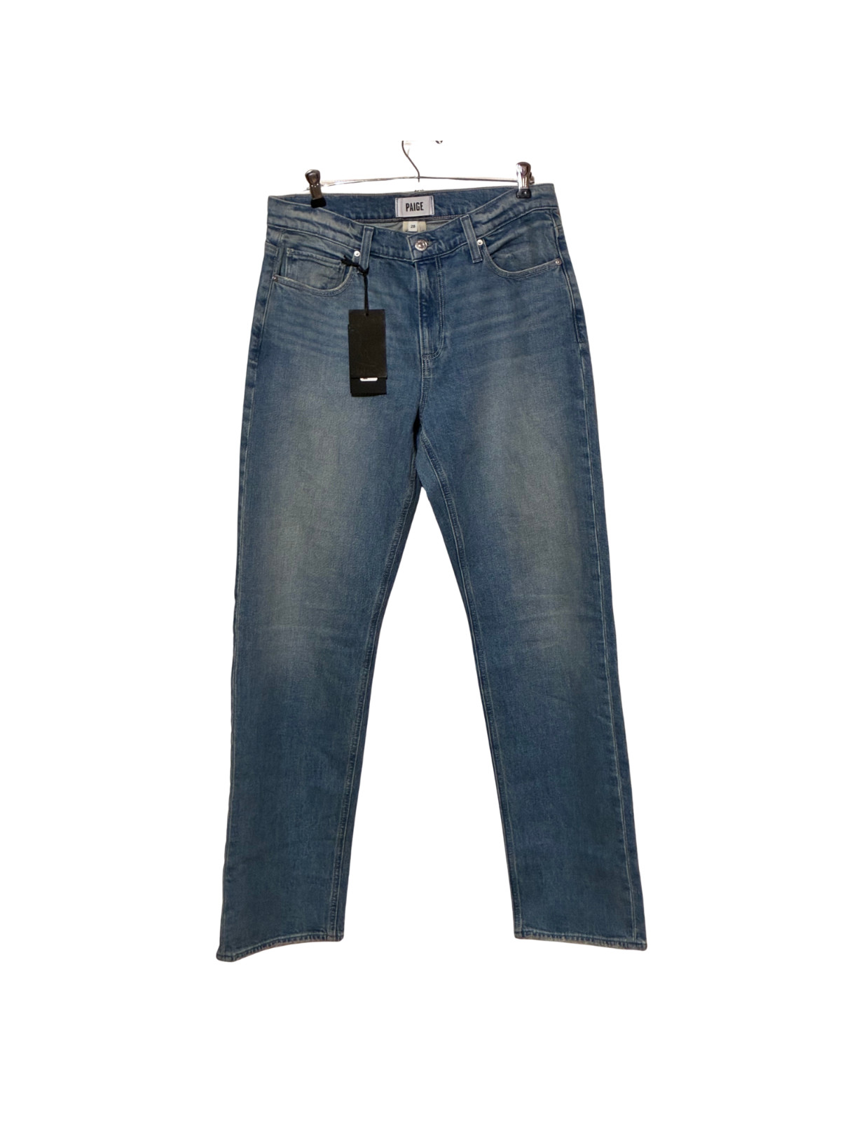 PAIGE Serena Straight Leg Boyfriend Jeans NWT Riff Wash Premium Denim